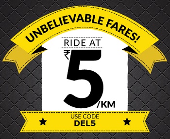 India Desire : Taxiforsure DEL5: Republic Day- Book Cab Ride At Just Rs. 5/km [Delhi & NCR Users]